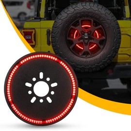 SUPAREE (Plug and Play) Spare Tire Brake Light Wheel 3rd Third Brake Light JL Spare Tire Light for Wrangler JL JLU 2018-2021 with Back Up Camera