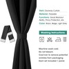 HOMEIDEAS Black Doorway Curtains Privacy, Grommet Closet Curtain for Bedroom,