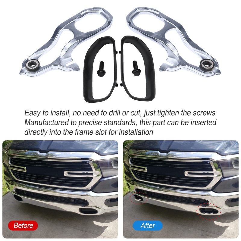 JDMSPEED New Heavy Daty Front Car Tow Hooks Left &