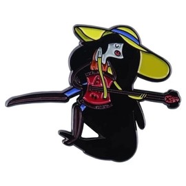Marceline the Vampire Queen Come Along With Me Adventure Time Cartoon Animated TV Show Princess Bubblegum 1.5" Enamel Pin Badge