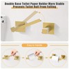 TURS 10-Piece Bathroom Hardware Accessories Set Brushed Gold Towel Bar