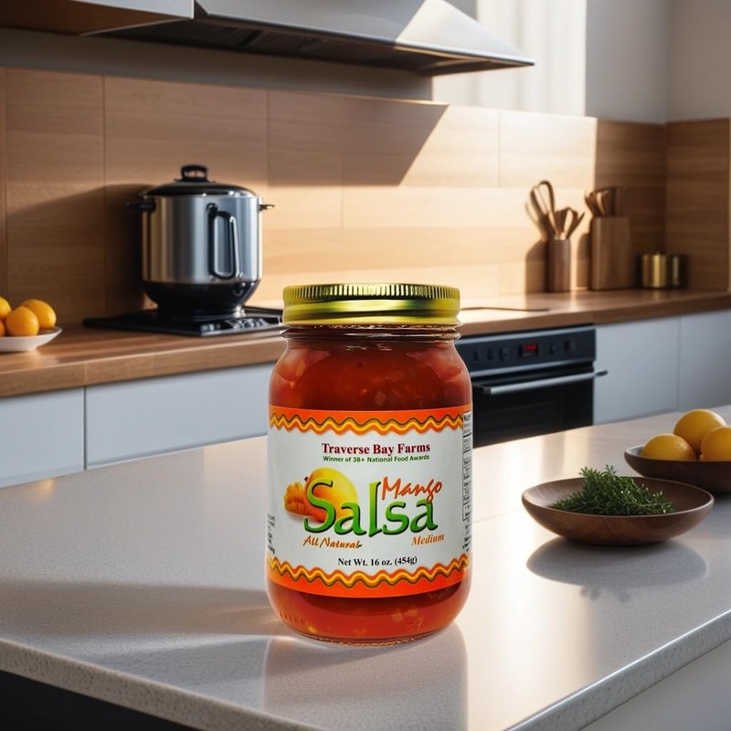 Traverse Bay Farms Nationally Award-Winning Salsa (Mango, 1 Jar)