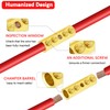 BAALA 6 Gauge Wire Butt Connectors Kit Pure Brass, 6PCS