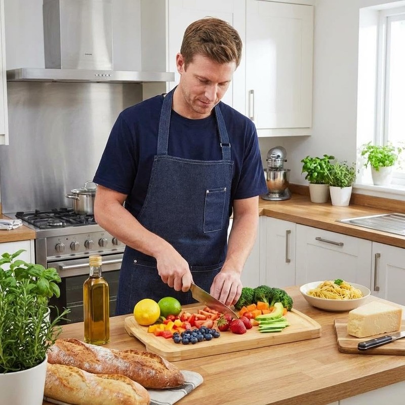 DYTesa Bamboo Cutting Board 16x10x1 inch with Juice Groove -
