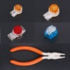 Hilitchi 200-Pcs Data Phone Wire Butt Splice 2/3 Ports UY/UR/UB
