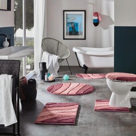 REDBEST Louisville Toilet Lid Cover Dusky Pink Size 47 x 50 cm