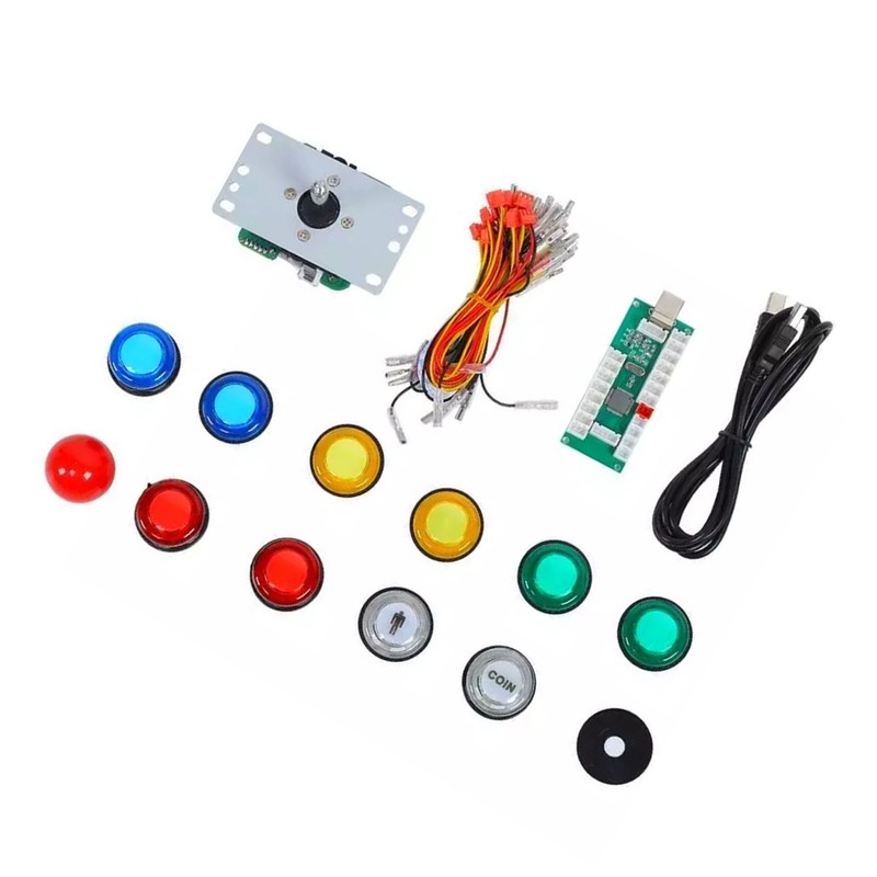 DIY Arcade Joystick Kit Circuit Board Joystick 5P USB PC