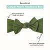 Baby Stretchy Soft Knit Headband Bow"Tinsel" by Copper Pearl