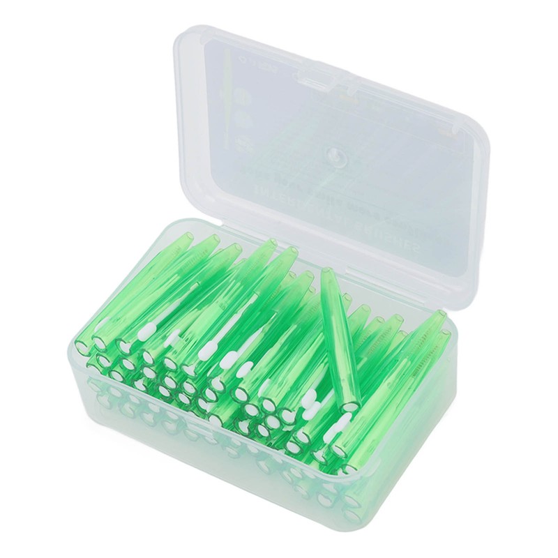 60Pcs Interdental Brush Practical Slim Braces Cleaner with PP Handle