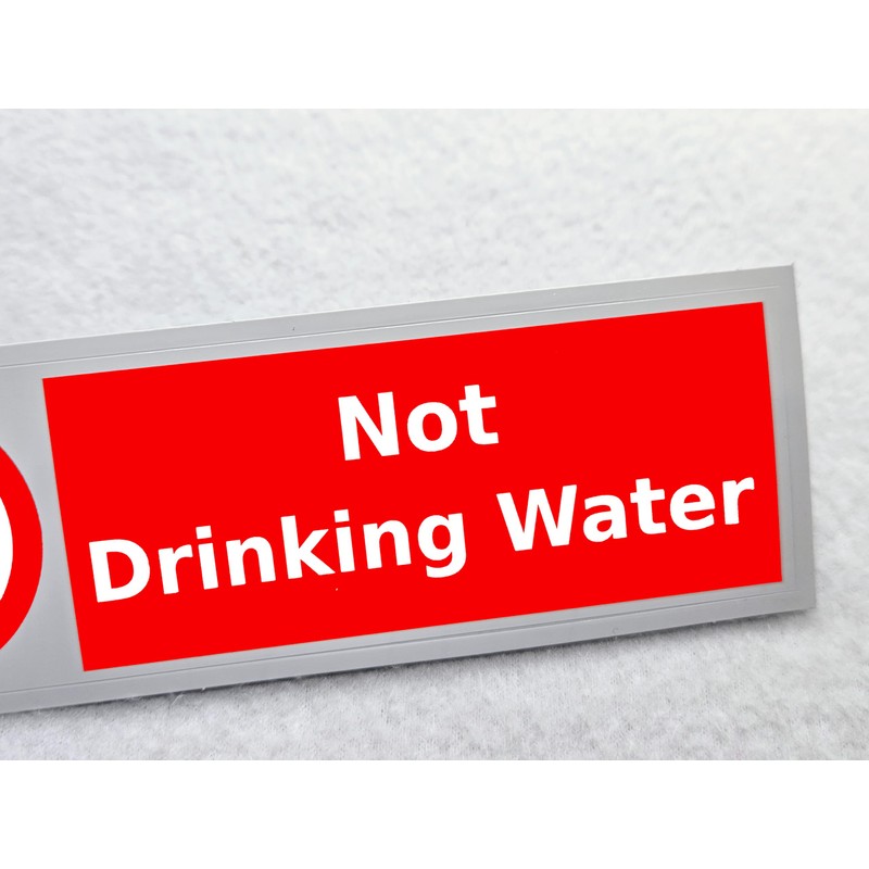 Not Drinking Water Sticker Pack of 3 Waterproof Outdoor Vinyl
