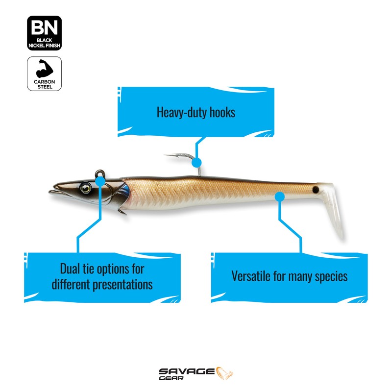 Sand EEL 8" 5 1/3oz BSE-Brown Sand EEL Brown sandeel