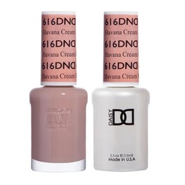 DND Duo Color From 601-699, UV/LED GelPolish and Air Dry Nail Lacquer, Matching Chip-Free Polish Duo, 0.5 Fl Oz Each:_617 Porcelain