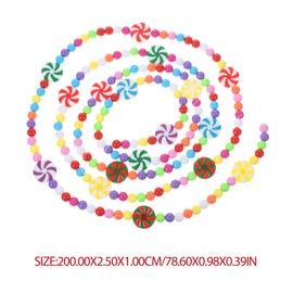HOMSFOU Candy Hanging Adorn Garland Ornament Hanging Garland Decoration Party Decor Hanging Decor Candy Garland Xmas Home Adornment christmas decorations flower garland plastic thread
