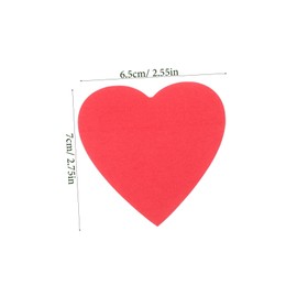 Operitacx 5er Set Selbstklebende Rote Herz Notizblöcke Multifunktionale Haftnotizen Für Büro Schule Und Zuhause Praktische Memo Pads Für Schnelle Notizen Und Erinnerungen