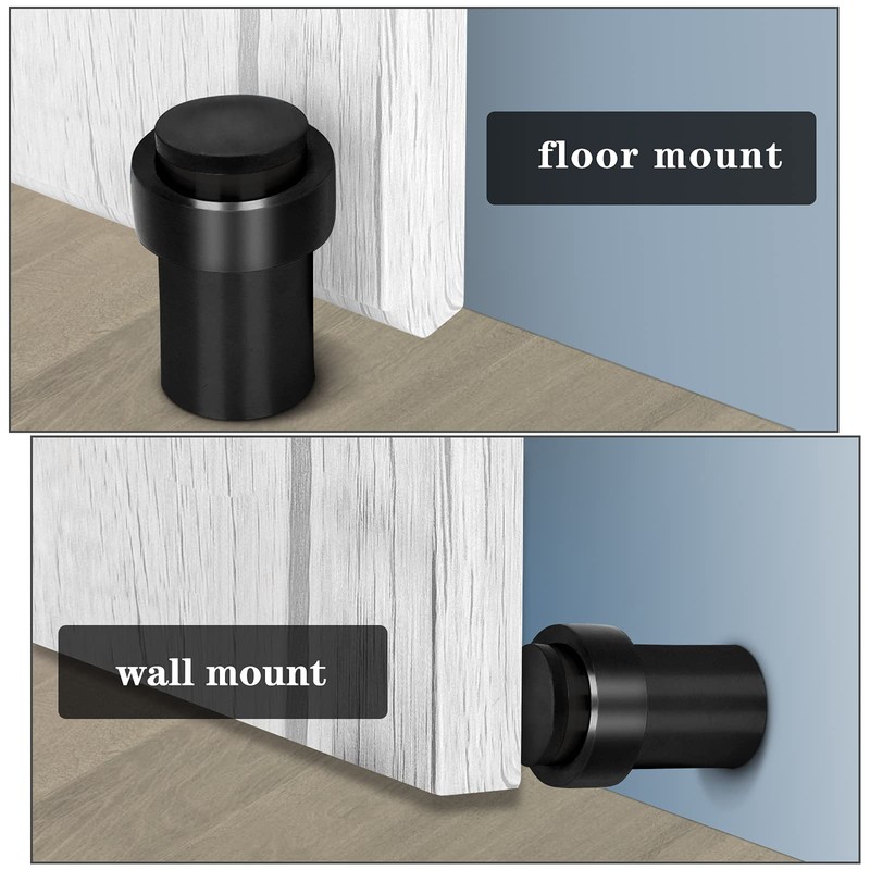 Door Stoppers, Door Stopper Stainless Steel Cylindrical Floor Door Stop