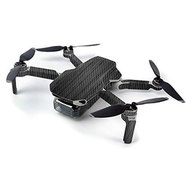 MightySkins Carbon Fiber Skin For DJI Mavic Mini Portable Drone Quadcopter Carbon Fiber Skin - Black Wood | Protective, Durable Textured Carbon Fiber Finish | Easy To Apply, Remove | Made in the USA (CF-DJMAVMIN-Black Wood)