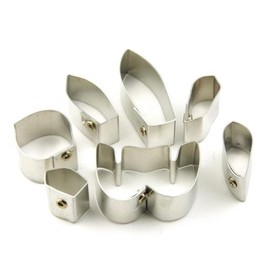 MyTinyWorld Set of 7 Metal Ladys Slipper Callosum Orchid Craft Cutters