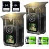 FRKTCAM Trail Camera 2 Pack 4K 64MP Solar Game Camera
