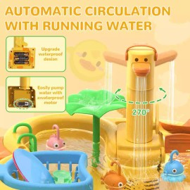 Kids Kitchen Sink Toys Electric Dishwasher Playing Toy With Running Water Preten