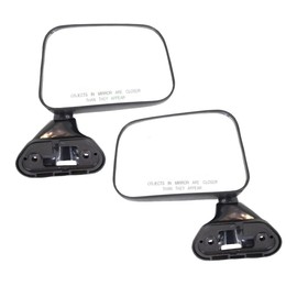 Kool Vue Driver & Passenger Side Mirrors for Toyota Pickup 1989-1995, Side Mirrors, Door Mirrors Textured Models Vent Windows