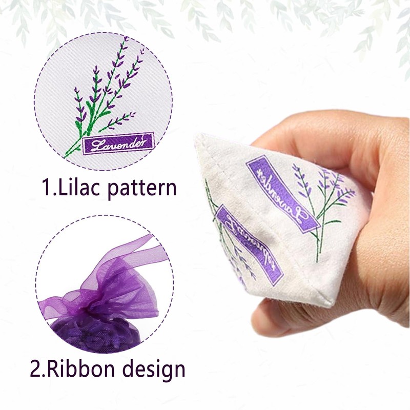 40Pcs Lavender Bag,Empty Lavender Sachets Bag,Dried Lavender Bags,Sachet Bags with