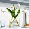 Aoderun Book Vase for Flowers Clear Glass Vase for Book