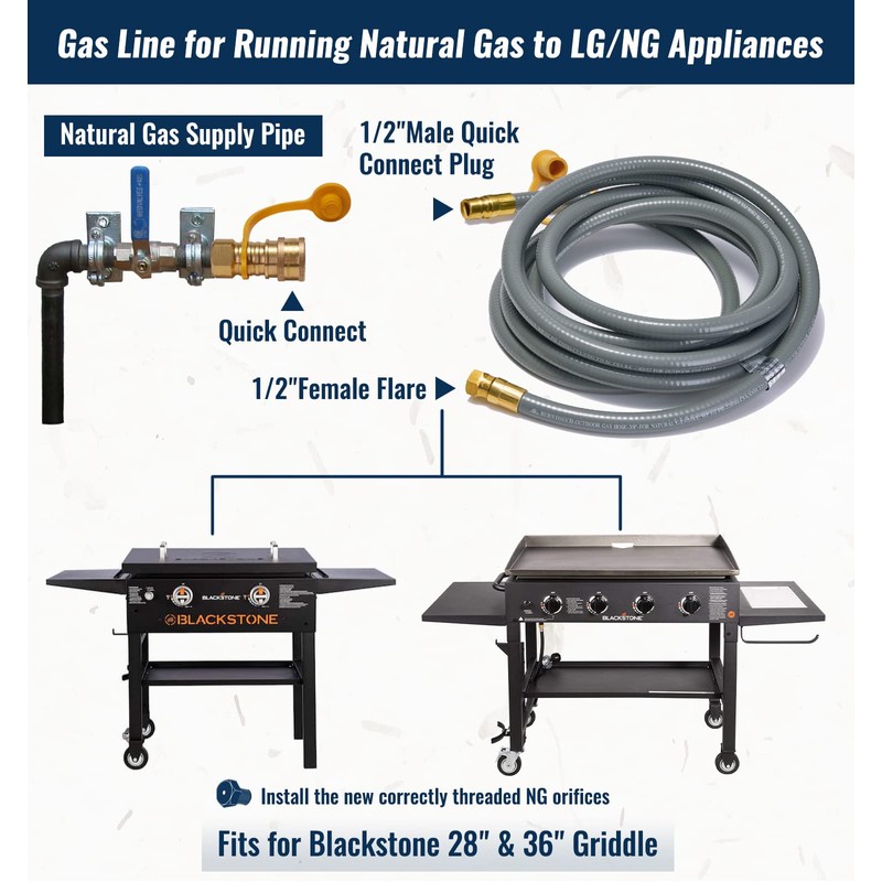 CALPOSE 15 Feet 5249 Propane to Natural Gas Conversion Kit