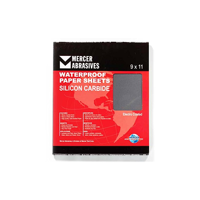 Mercer Industries 220360A - 9 x 11 Silicon Carbide Waterproof