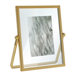 MIMOSA MOMENTS - Marco de fotos flotante de metal de latón (latón, 2 x 3)