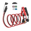 ELFCULB 10AWG 20FT SAE Connectors, Battery Alligator Crocodile to SAE,