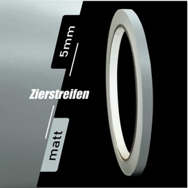 siviwonder Decorative Strips Matt Grey 5 mm Sticker Length 10 m Car Boat Tape Sticker