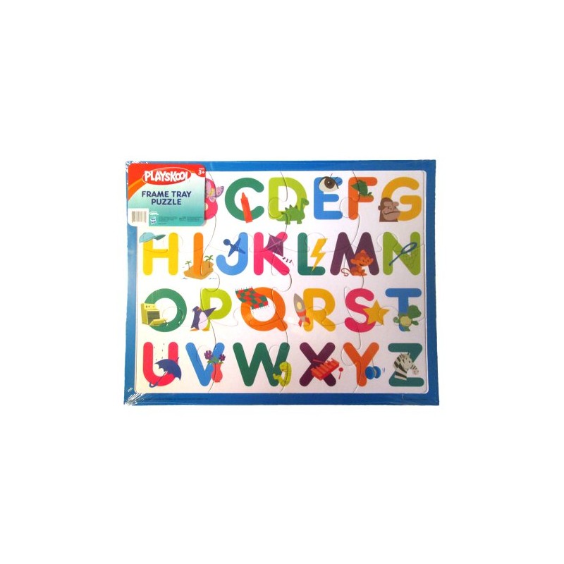 PLAYSKOOL 14" x 11" 12 Piece Letter Puzzle with Frame
