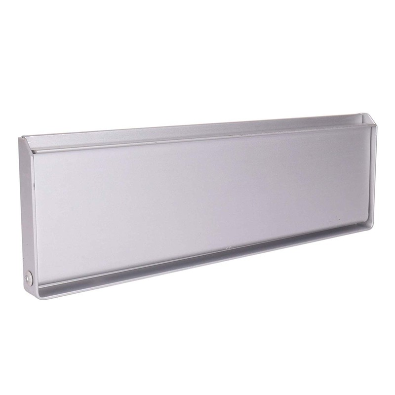 SKANDH Aluminium Silver 10" X 3" Inch Flap Letter Plate