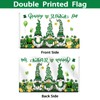 SENSEVEN 3 Pcs Gnome Valentine's Flag 3x5 Ft Double Sided,St