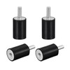 sourcing map 4 pieces rubber mounts M6 male/female vibration insulator