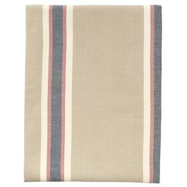 365methods Matisse Tablecloth Table Cover Table Cover Durable 100% Cotton Simple Rectangle 130x180cm Beige (Pink x Navy)