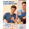 2-in-1 Collapsible Silicone Ice Ball Maker Cup, Reusable Ice Sphere