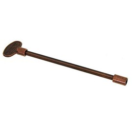 HPC Fire Universal Shutoff Valve Key (317-8AC), Antique Copper, 8-Inch