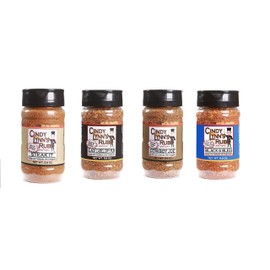 Perfect Steak 4 PACK - Cindy Lynn's Black Label Dry Rub, Cindy Lynn's Steak It!, Cindy Lynn's Cowboy "Joe" and Cindy Lynn's Black and Bleu