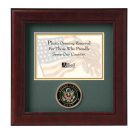 Allied Frame US Army Medallion Landscape Picture Frame - 4 x 6 Picture Opening