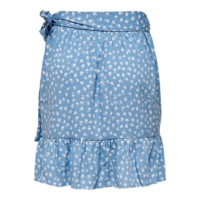 ONLY Damen Onlolivia Wrap Skirt Wvn Noos Rock, Allure, S