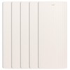 DALIX Ribbed Window Replacement Blinds Vertical Slats Ivory 46.5" Window