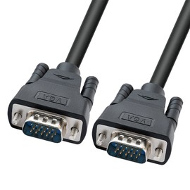 DTECH 8m VGA Computer Monitor Cable 1080p High Resolution Long Full HD Video Cord for PC Projector Display Desktop Laptop (25 Feet, Black)