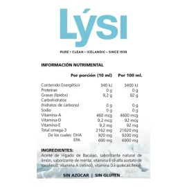 Lysi Aceite De Higado De Bacalao Limón-menta