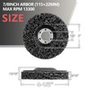 Vantego Paint Stripper Discs 4-1/2" 5-Pack for Angle Grinder Rust