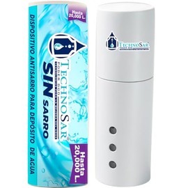 Sistema Antisarro y Suavizador de Agua para Cisterna Industrial 10,000 a 20,000 L | 7 Meses de Protección | Filtro Magnético | Descalcificador | No Tóxico | TECHNOSAR