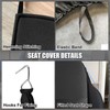 SAPUBK Custom-Fit Front Bench Seat Cover with Molded Headrests Replace