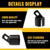 VIVIDA 1-5/8" Black Top Rail End for Chain Link Fence,