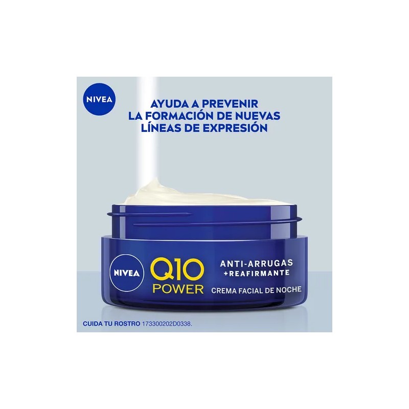 Nivea Q10 Power Crema Facial de Noche, Todo Tipo de