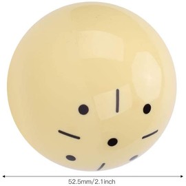 Champion 2-1/4" Billiard Practice Training Pool Cue Ball (6 dot, 16 Balls/Box, Purple, Black, Green, Blue, Red (Black dot)